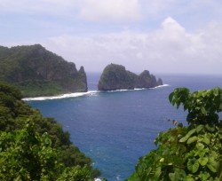 A view of Pola Island in the National Park of American Samoa.