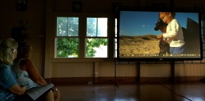 Image: One of the evening’s highlights was the premier of a documentary produced by Ka Honua Momona, which explores local experiences with environmental change in Moloka‘i. (photo: W. Miles)