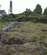 The Puu Kukui rain gage rests at the summit of the West Maui mountains at a summit of 5771 feet. (Credit: USGS Pacific Islands Water Science Center)