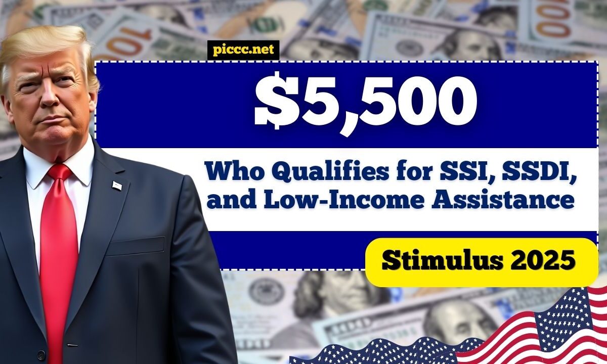 $5,500 Stimulus 2025 – Who Qualifies for SSI, SSDI, and Low-Income Assistance