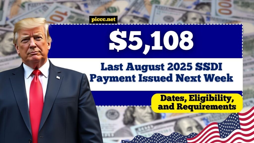Last August 2025 SSDI Payment Up to $5,108 Issued Next Week – Dates, Eligibility, and Requirements Explained